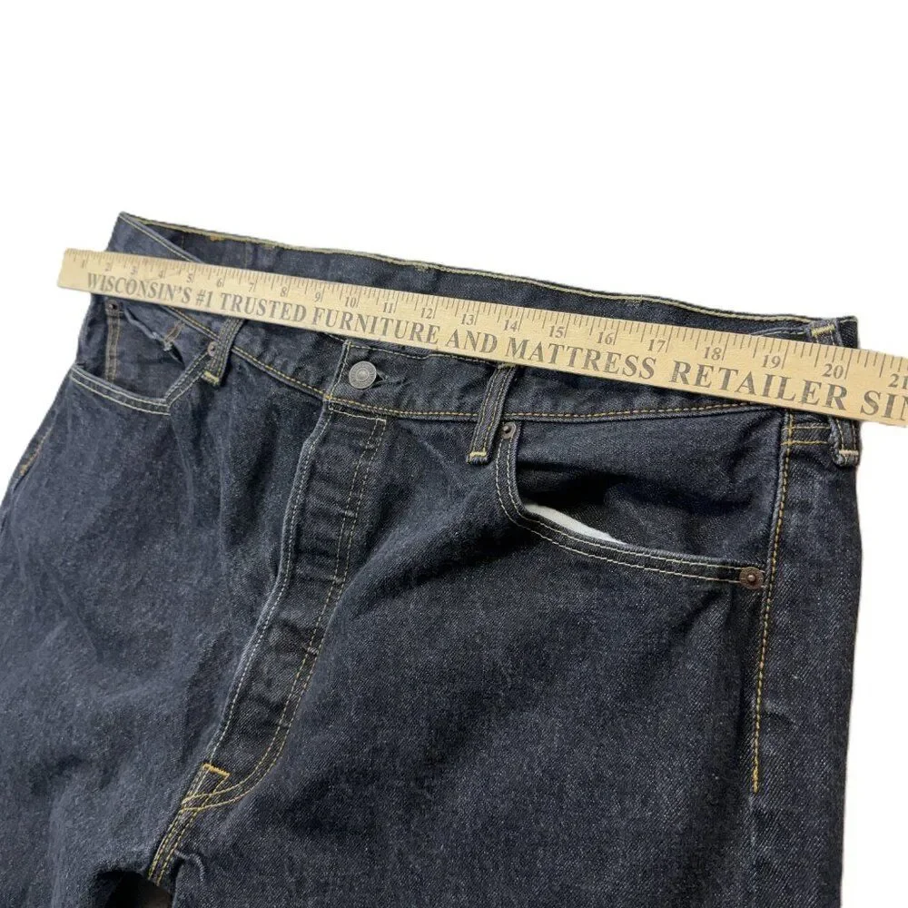 Levi’s 501 Men’s Jeans 42x30 – Dark Wash Denim – Original Button Fly – Classic